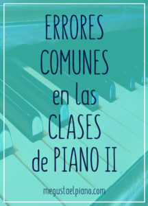 errores comunes en las clases de piano