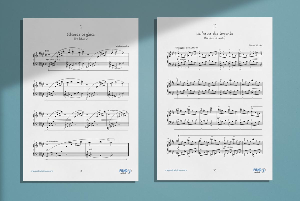 piano notebook. Juan Cabeza